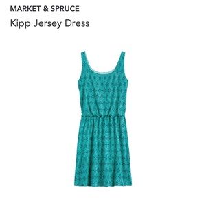 Market and Spruce Teal and Navy dress